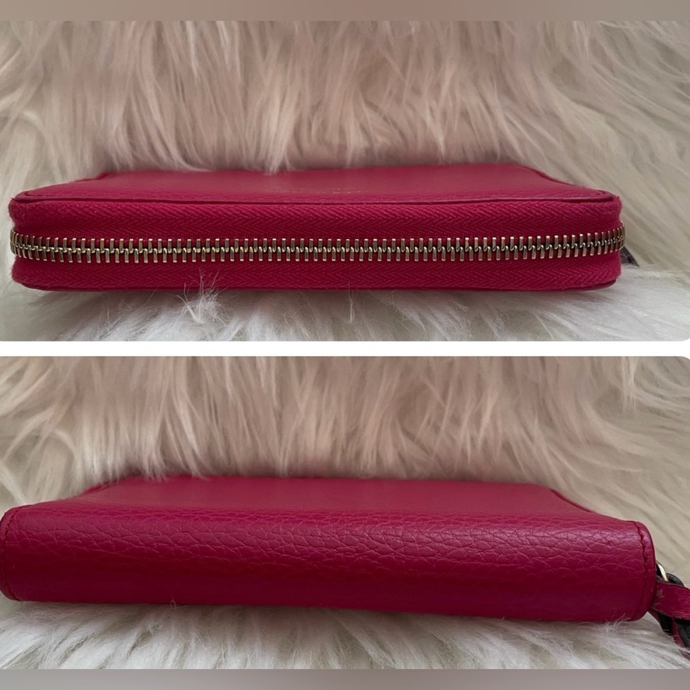 GUCCI💥
Fuchsia Leather Zip Wallet - Picture 3 of 9